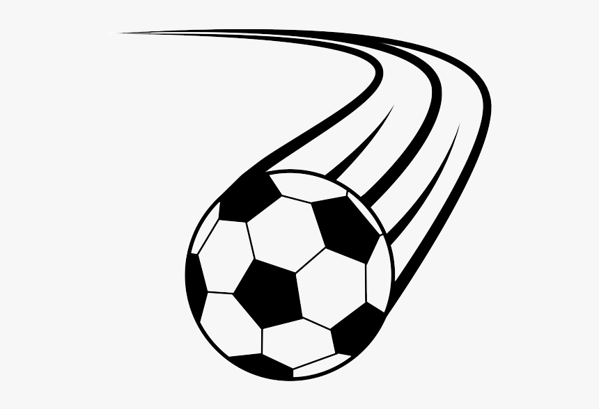 Soccer Ball In Motion Drawing, HD Png Download, Free Download