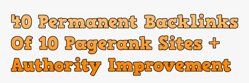 40 Permanent Backlinks Of 10 Pagerank Sites Authority - Tan, HD Png Download, Free Download