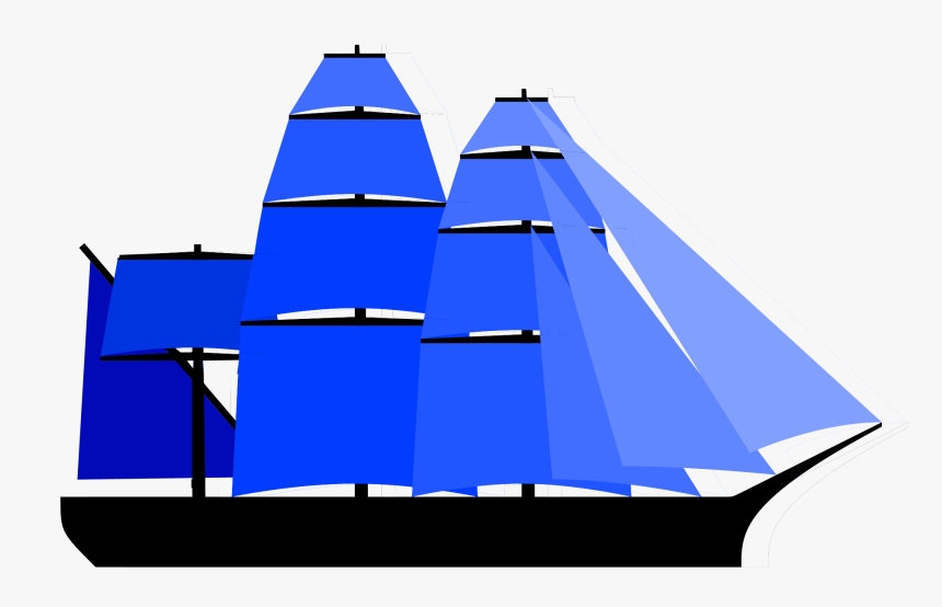 Clipart Of Ships, Vessel And Sail - Sail, HD Png Download, Free Download