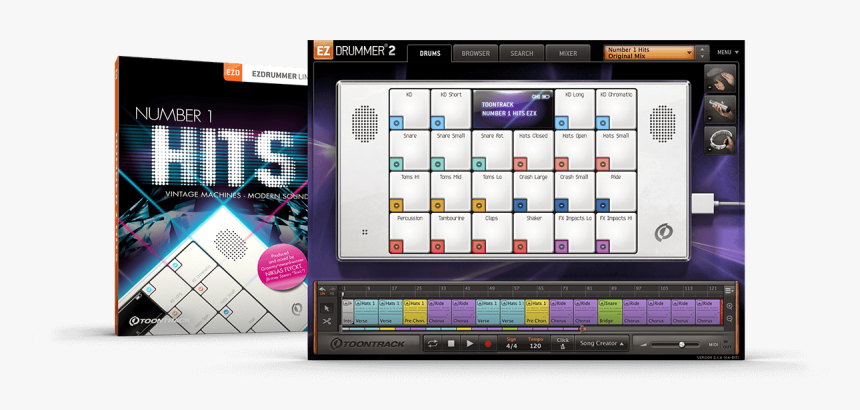 Toontrack Ezx Number 1 Hits, HD Png Download, Free Download