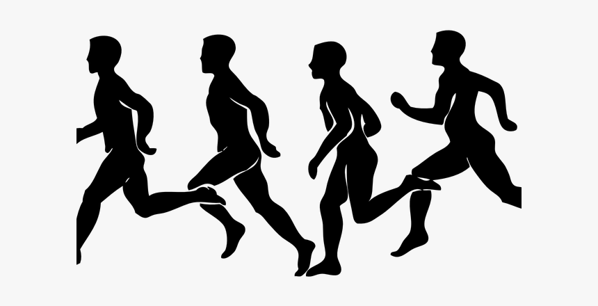 People Silhouette Clipart Runner - Aerobic Exercise Clip Art, HD Png Download, Free Download