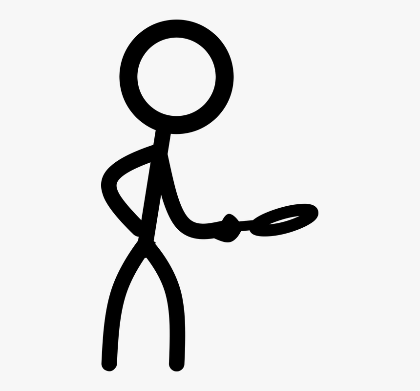 Kitchen Clipart Inspection - Stick Man Investigate, HD Png Download, Free Download