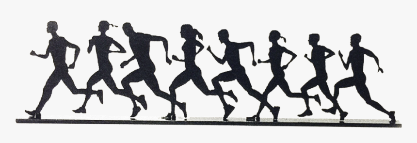 Group Of - Group Runners Silhouettes Png, Transparent Png, Free Download