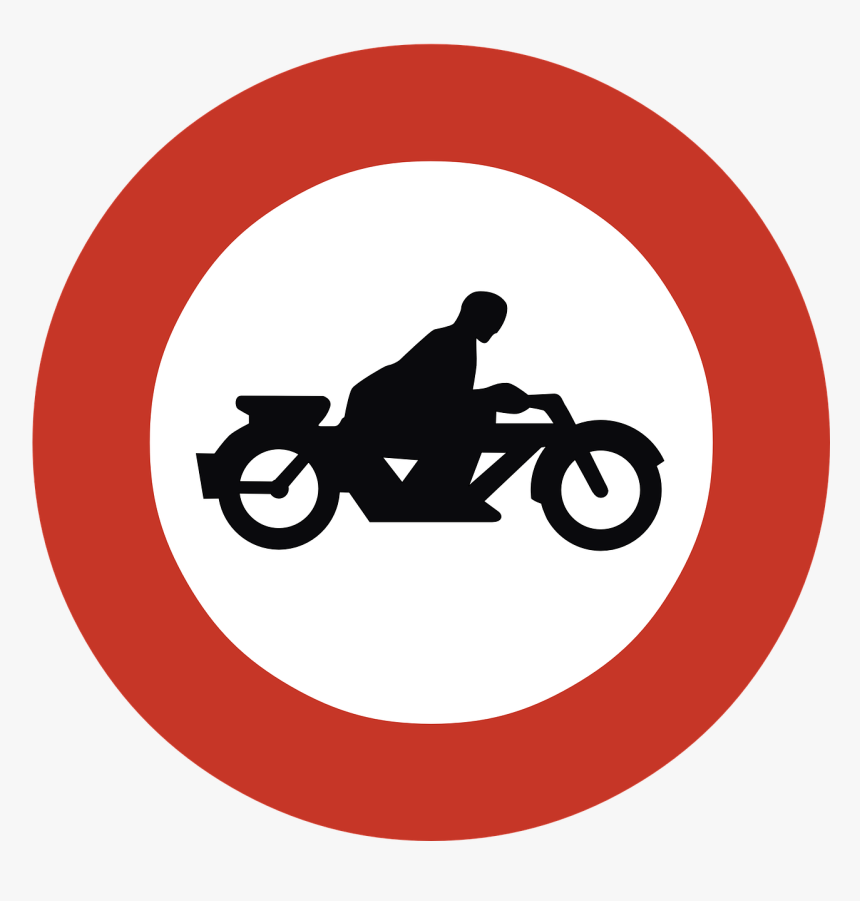 Panneau De Signalisation Accès Interdits Aux Motos - No Motorcycles Sign, HD Png Download, Free Download