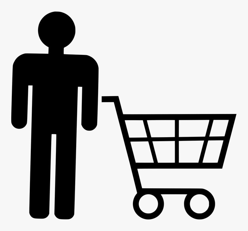 Icon, Shopping, People, Consumer, Customer, Shopper - Shopping Silhouette, HD Png Download, Free Download