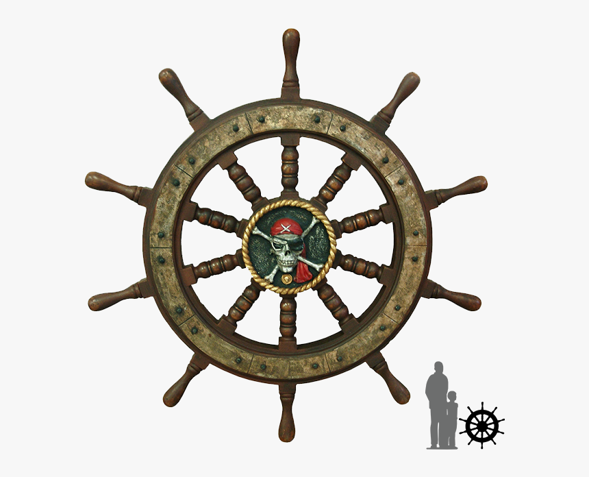Pirate Wheel Png - Pirate Ship Ships Wheel, Transparent Png, Free Download