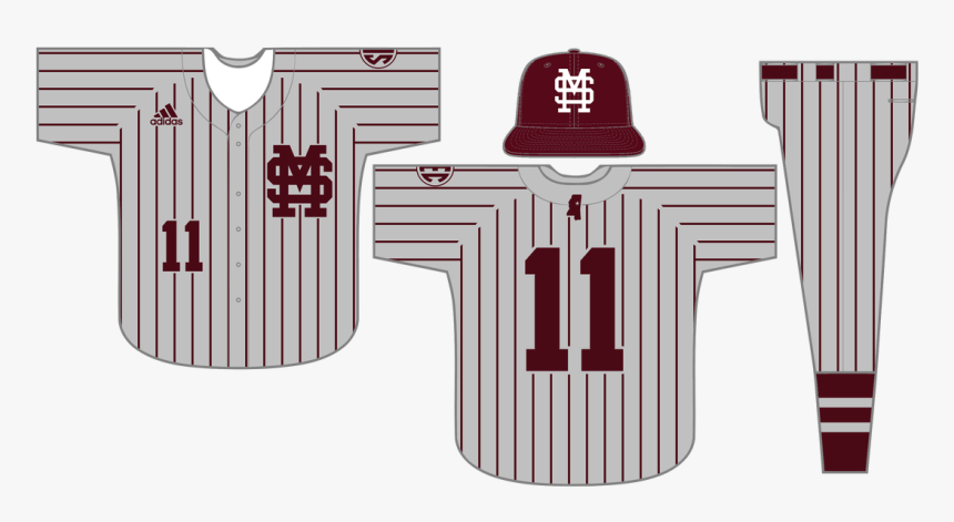 Picture - Mississippi State Baseball Pinstripe Uniforms, HD Png Download, Free Download
