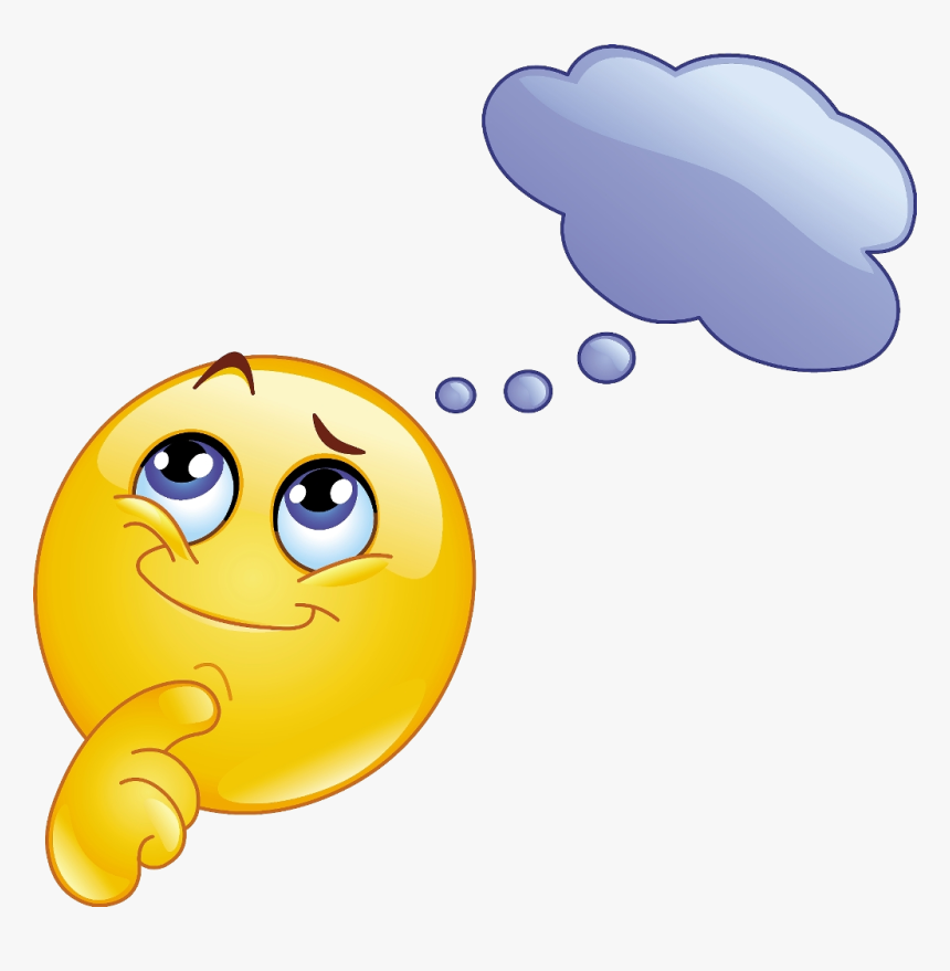 Thinking Emoticon , Transparent Cartoons - Thinking Emoticon, HD Png