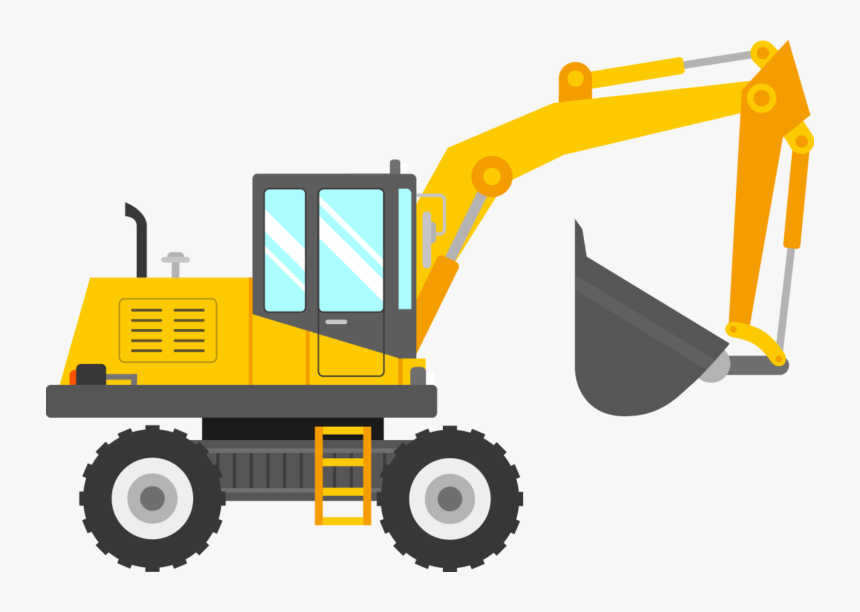 Digger Clip Art - Excavator Clipart, HD Png Download, Free Download