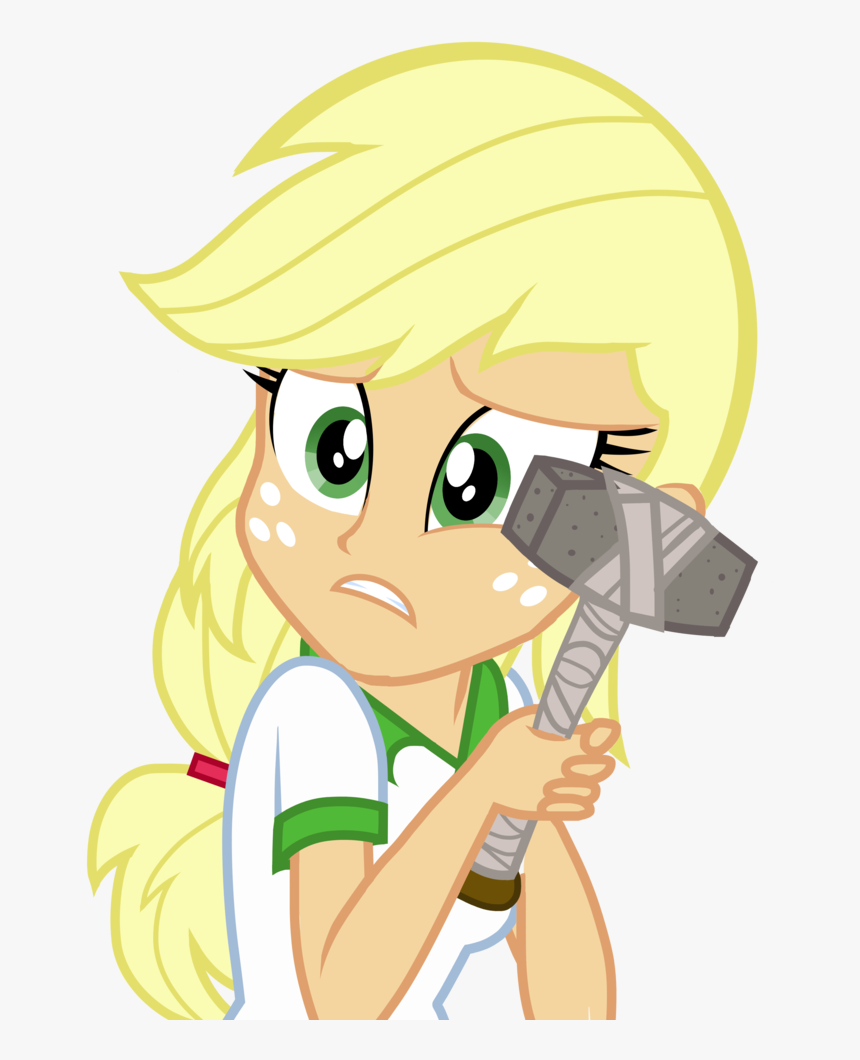 Applejack Artist Floralisole - My Little Pony Equestria Girls Applejack Scared, HD Png Download, Free Download