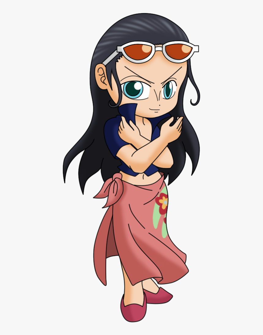 Chibi Nico Robin 2y By Animestudent09-d5boxj4 - Cartoon, HD Png Download, Free Download