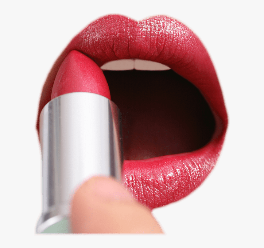 Applying Lipstick Transparent Background Beauty - Mouth Putting On Lipstick, HD Png Download, Free Download