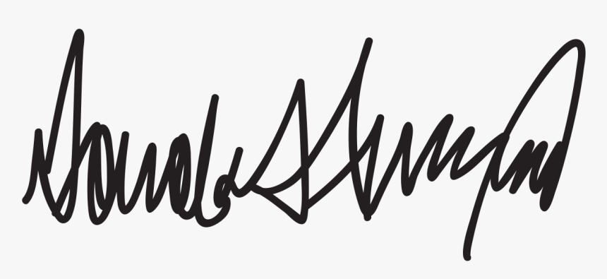 Donald Trump Signature Png, Transparent Png, Free Download