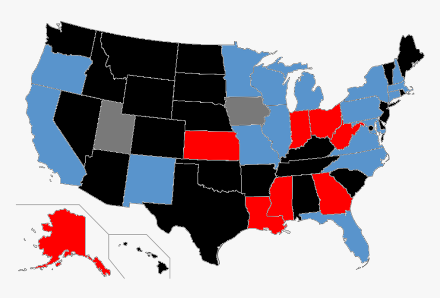 2016 Presidential Election Statewide Polling - Map Of Grasslands In The United States, HD Png Download, Free Download