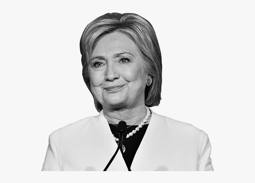 Hillary Clinton Png - Hillary Clinton Black And White, Transparent Png, Free Download
