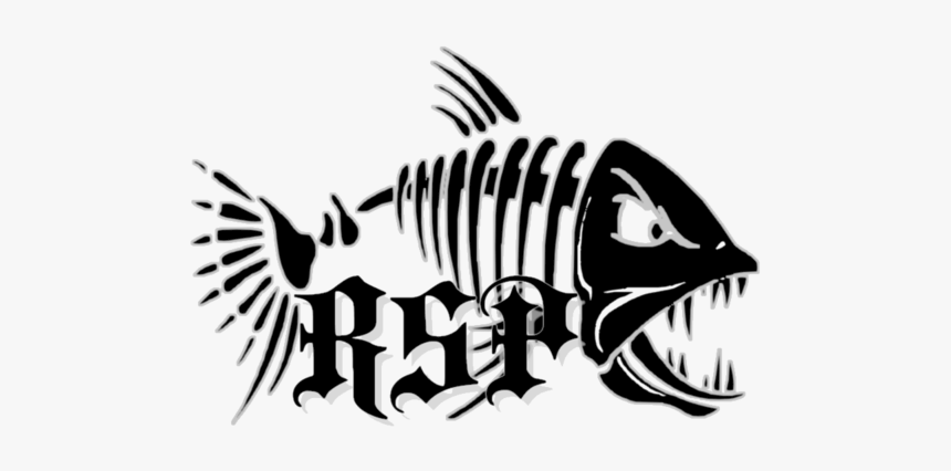 Decal Sticker Fish Bone Fishing - Fish Bones, HD Png Download, Free Download