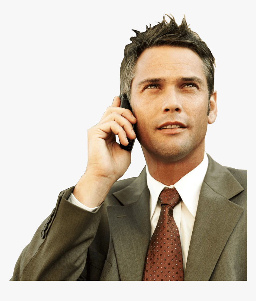 Businessman - Businessman On The Phone Png, Transparent Png, Free Download