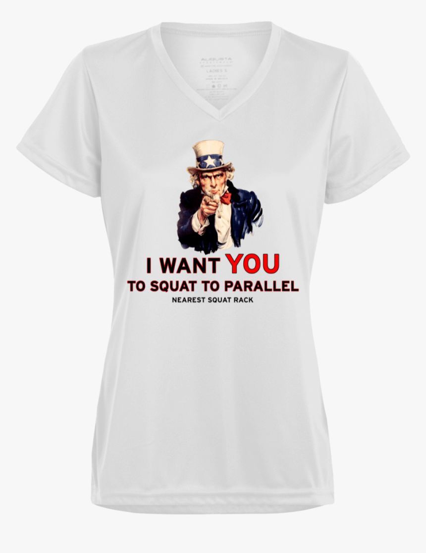 T Shirts White / X Small Uncle Sam Women"s Performance - Want You To Speak English, HD Png Download, Free Download
