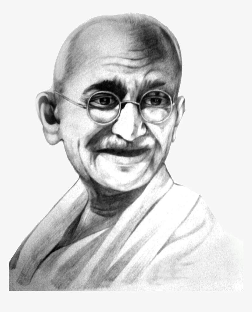 Transparent Donald Trump - Mahatma Gandhi Pencil Sketch, HD Png Download, Free Download