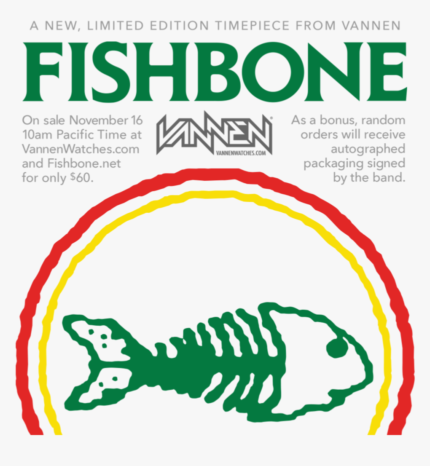 Limited Edition Fishbone X Vannen Artist Watch Available - Follow Up Is Fortune, HD Png Download, Free Download