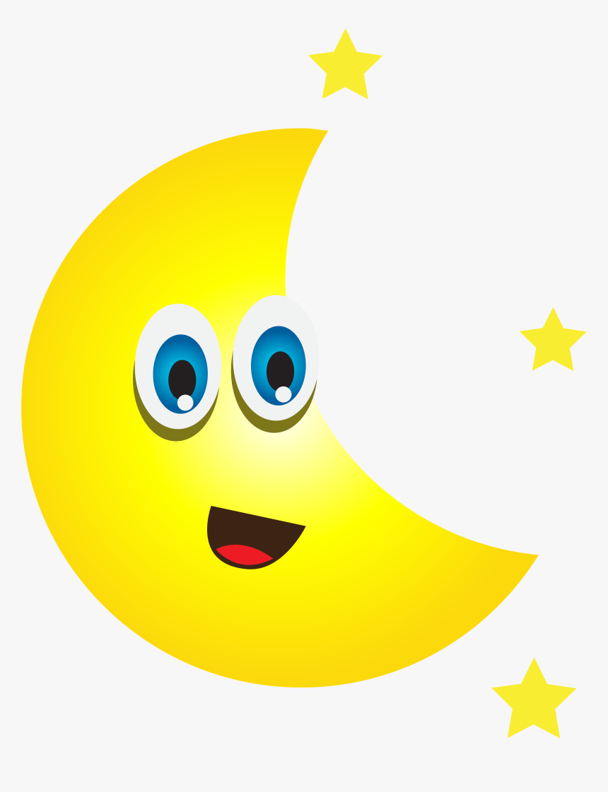 Moon Clipart Cartoon, HD Png Download, Free Download