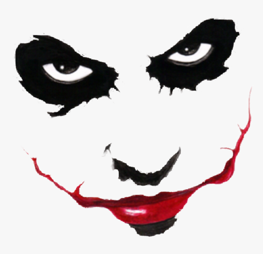 Dark Knight Joker Png , Png Download - Joker Face For Editing, Transparent Png, Free Download