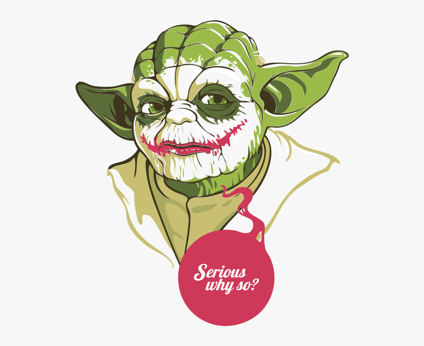 Yoda Joker Luke Skywalker T-shirt Anakin Skywalker - Yoda Joker T Shirt, HD Png Download, Free Download