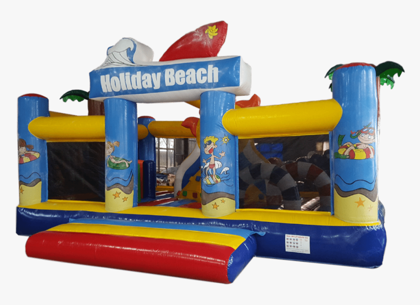 Holiday Beach Play Zone Large Bouncy Castle - Inflatable, HD Png Download, Free Download