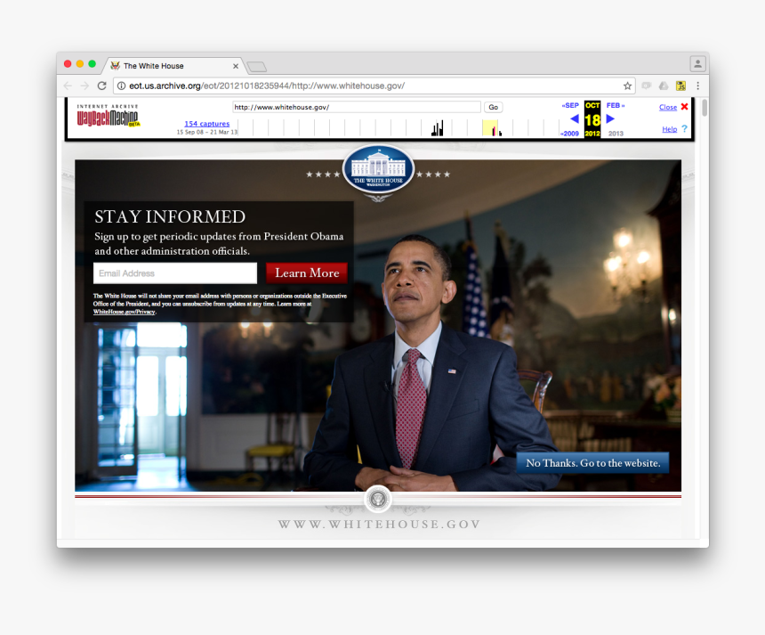 Whitehouse-2012 - Barack Obama Email Marketing, HD Png Download, Free Download