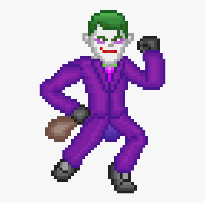 Joker Pixel Png, Transparent Png, Free Download