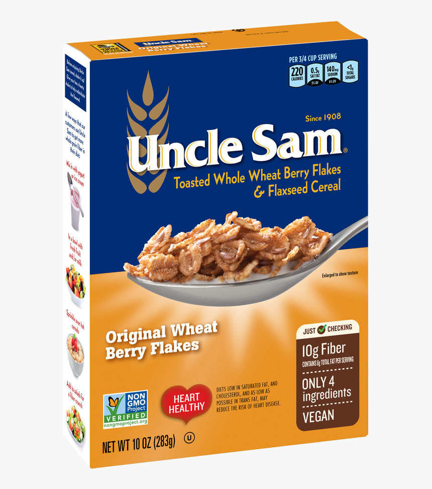 Uncle Sam Original Wheat Berry Flakes, HD Png Download, Free Download