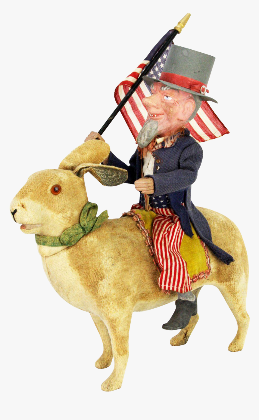 Antique German Rabbit Candy Container With Uncle Sam, HD Png Download, Free Download