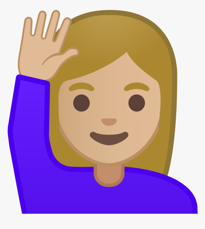 Sassy Girl Emoji Copy Paste The Emoji - Raising Hand Emoji Vector, HD Png Download, Free Download