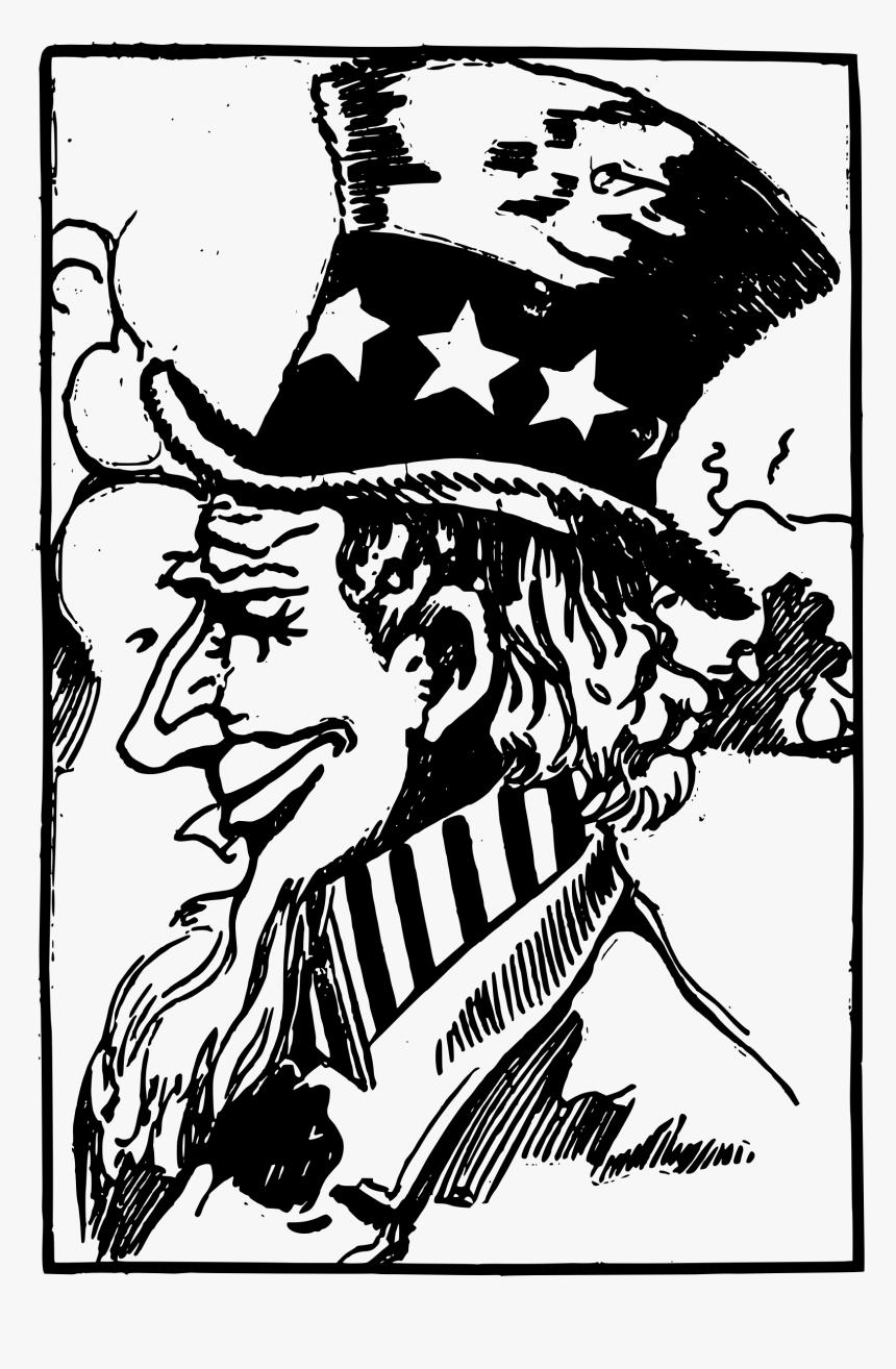 Sam Clipart Drawing - Creepy Uncle Sam, HD Png Download, Free Download