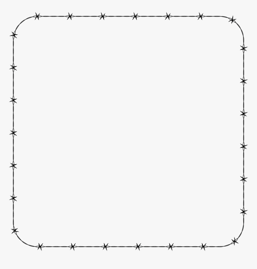 Line Black And White Point Angle - Transparent Line Border Frame, HD Png Download, Free Download