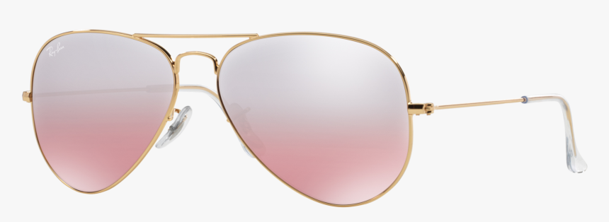 Ray Ban Aviator Pink Gold Gradient Mirror, HD Png Download, Free Download
