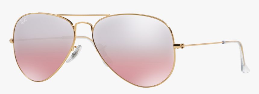 ray ban aviator pink gold gradient mirror