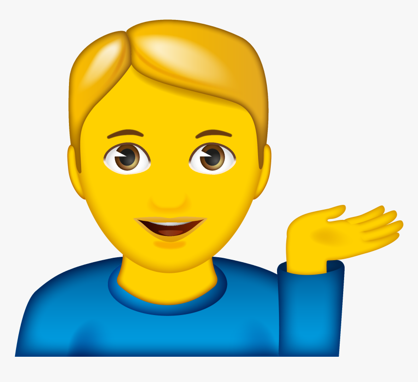 Emoji Woman Tipping Hand Png, Transparent Png, Free Download