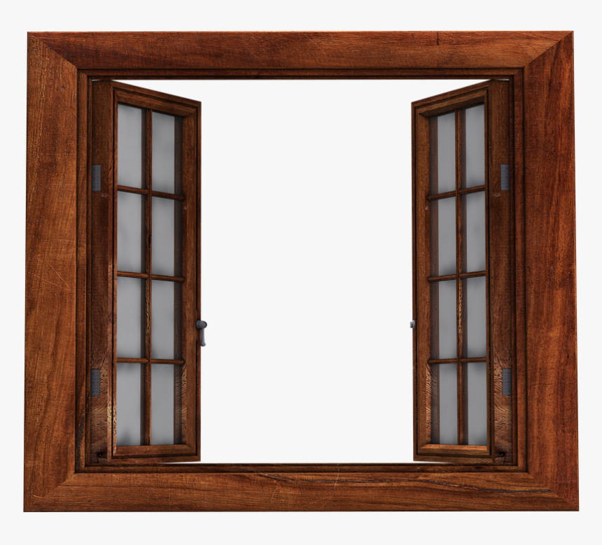 Window Png File Download Free - Window Frame Transparent Wood, Png Download, Free Download
