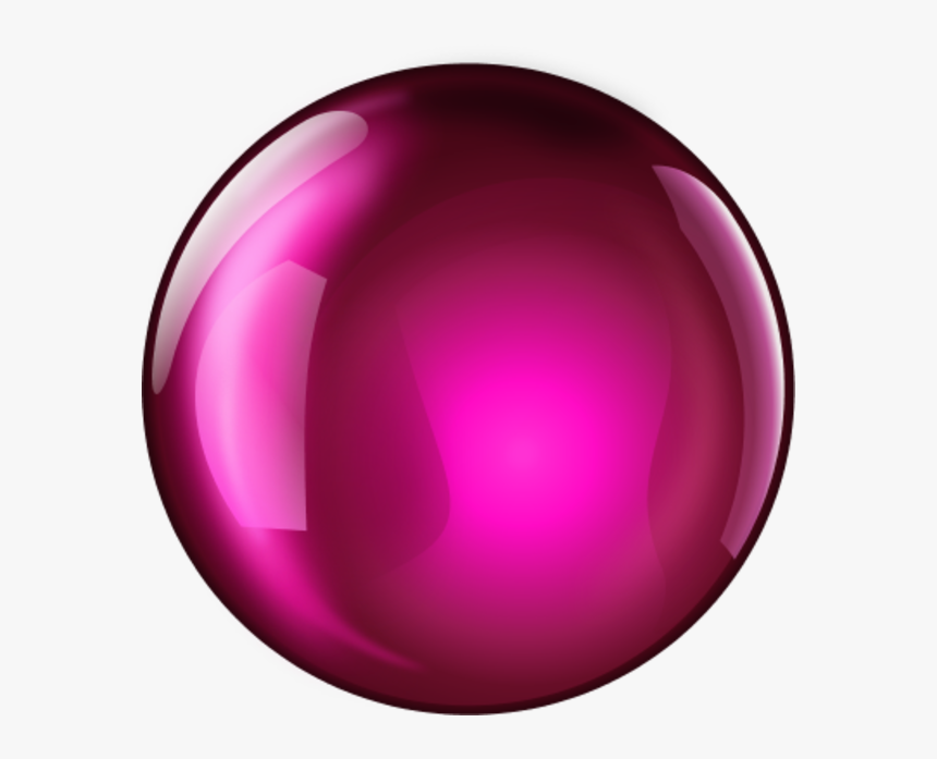 Transparent Transparent Sphere Png - Shiny Pink Circle Transparent, Png Download, Free Download