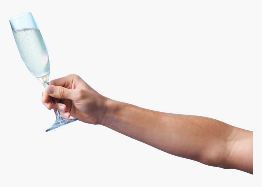 Transparent Wine Glass Vector Png - Hand With Wine Glass Png, Png Download, Free Download