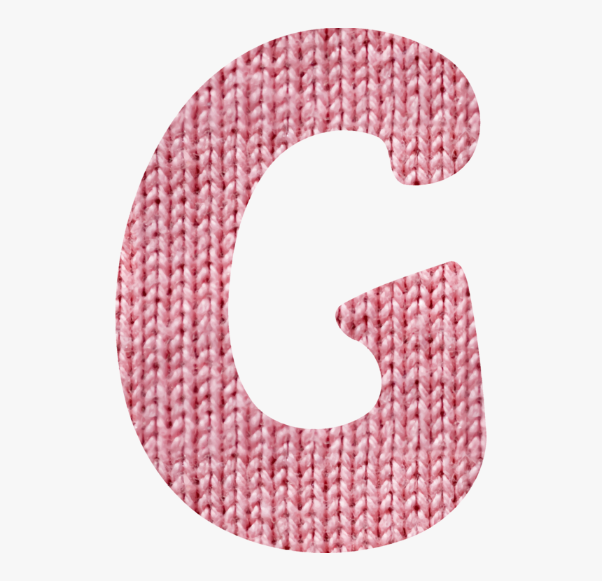 Pink,magenta,wool - Crochet Letter G Png, Transparent Png, Free Download