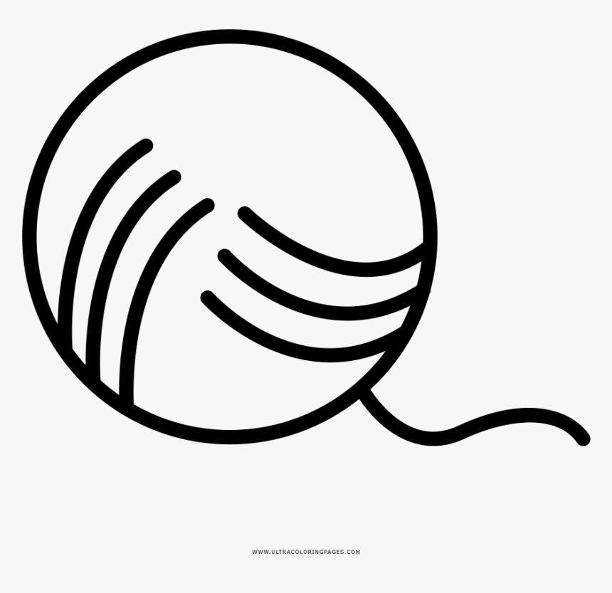 Yarn Ball Coloring Page - Water Polo Sign, HD Png Download, Free Download