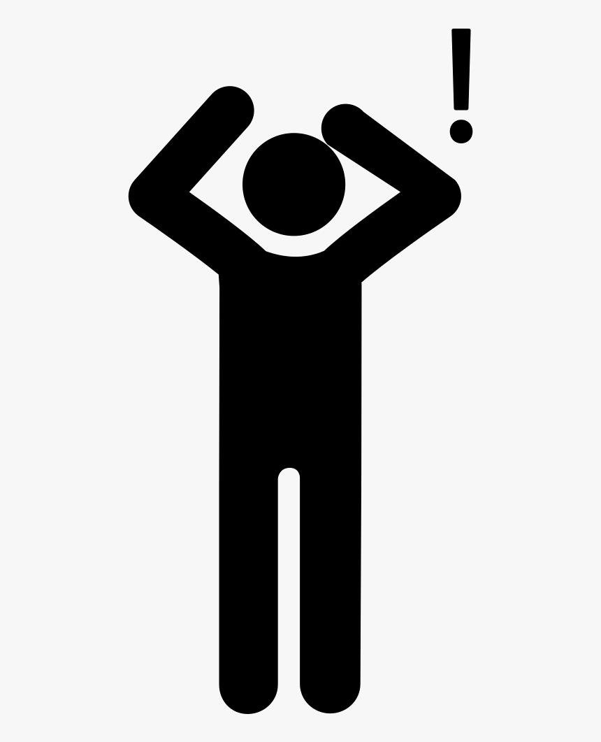 Surprised Man - Scared Person Icon Png, Transparent Png, Free Download