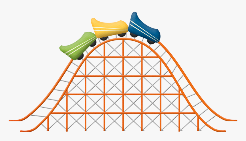 Yarn Clipart Black And White - Clipart Roller Coaster, HD Png Download, Free Download