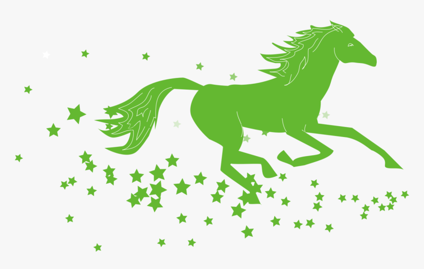 Horses Clipart Mare - Horse And Stars Silhouette, HD Png Download, Free Download