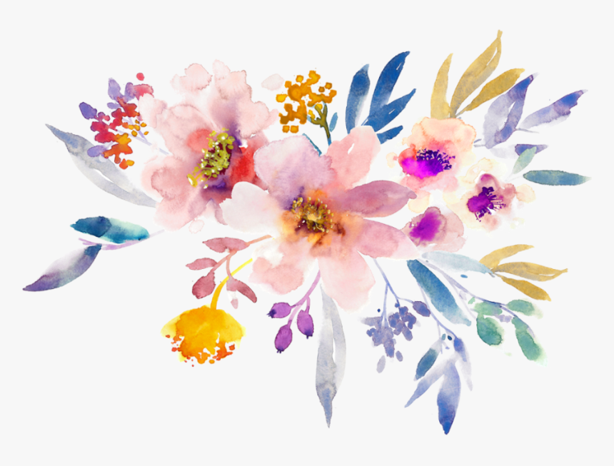 Transparent Paint Frame Png - Flower Paint Png Frame, Png Download, Free Download