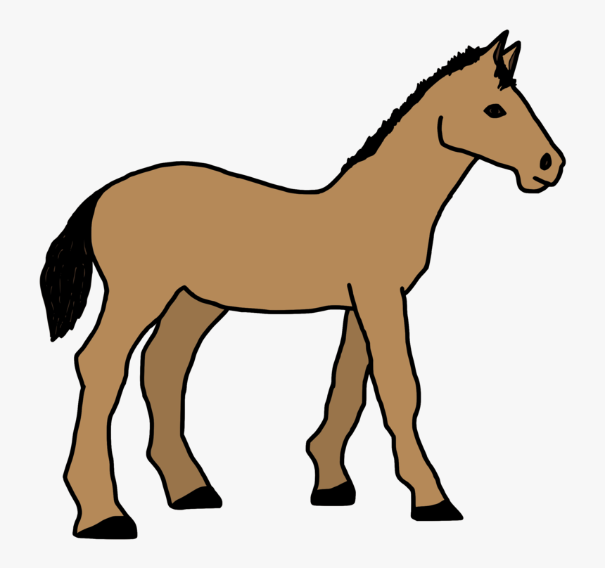 Pony,livestock,horse Tack - Gambar Binatang Kartun Kuda, HD Png Download, Free Download