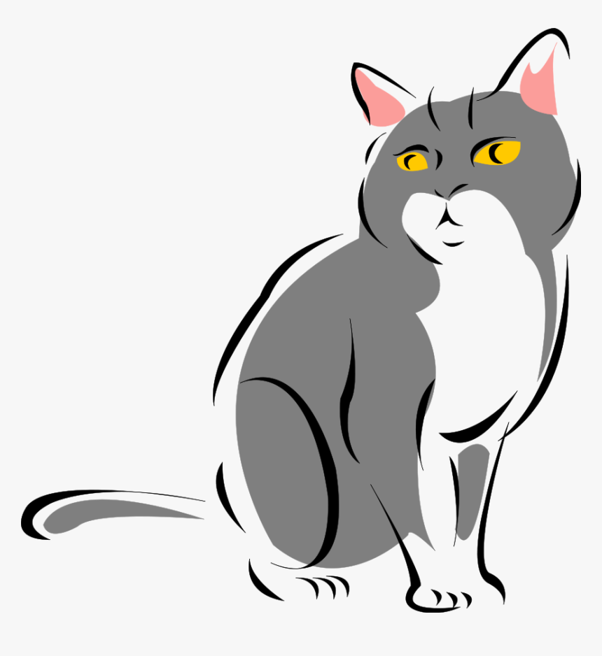 Cats Clipart - Cat Cartoon Gif Png, Transparent Png, Free Download