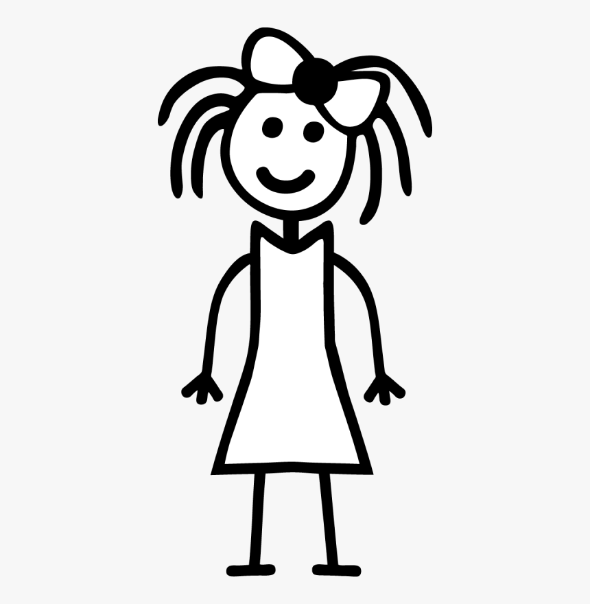 Girl Stick Figure - Girl Stick Figure Png, Transparent Png, Free Download